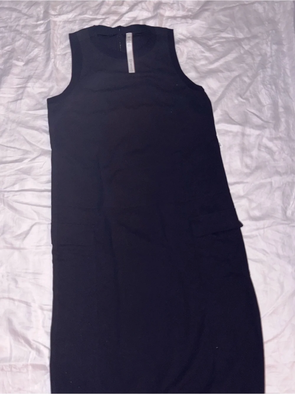 HTF Nwt Lululemon athletics Pocketed Drop Waist Midi Dress Black, size 8